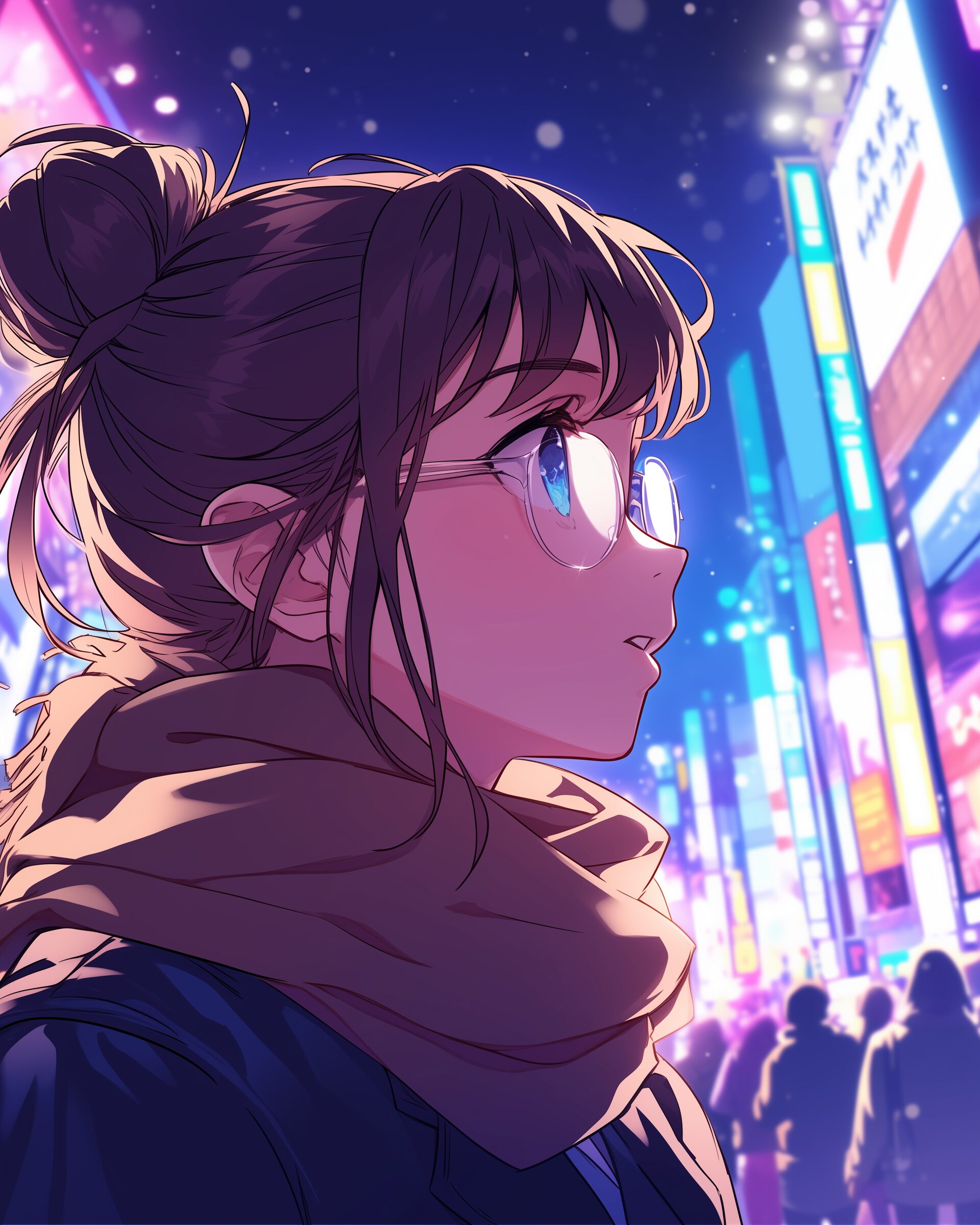 紫髪女子０