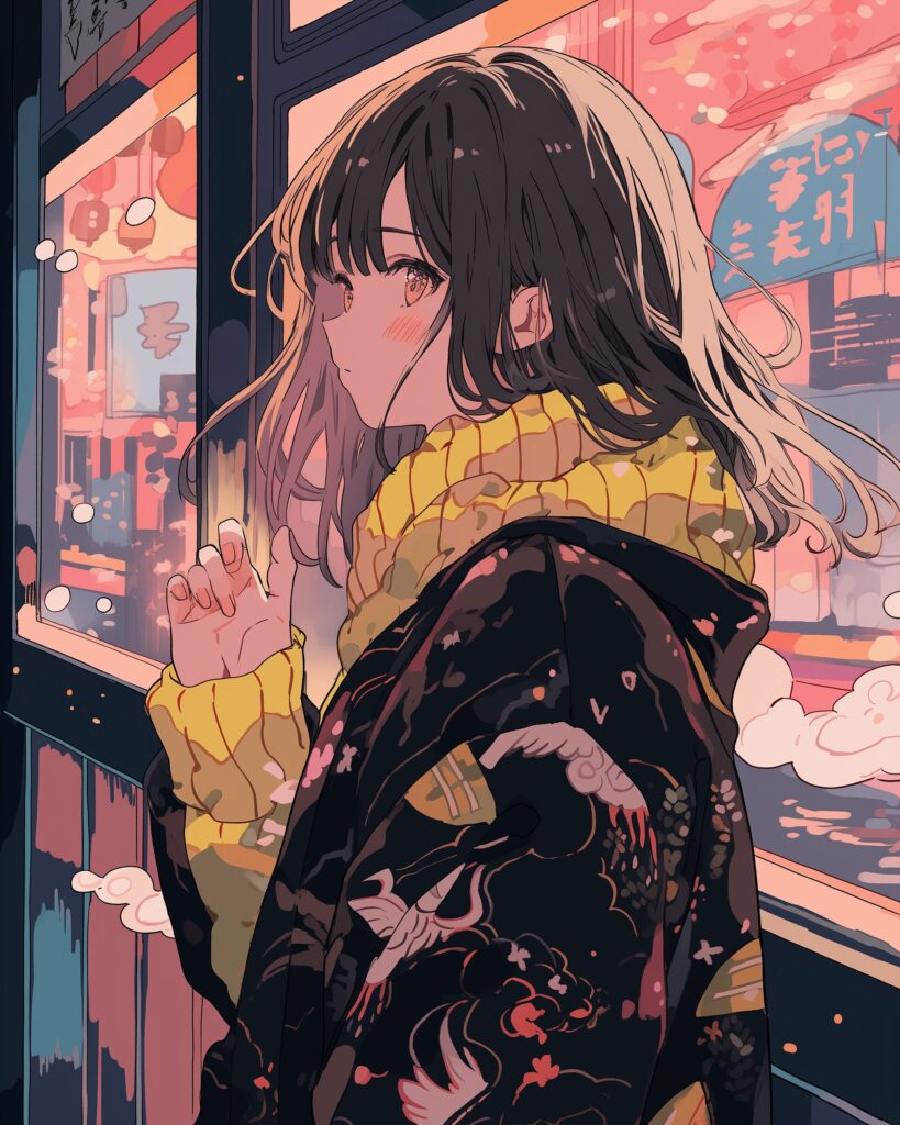 ピンクダウンジャケット女子０