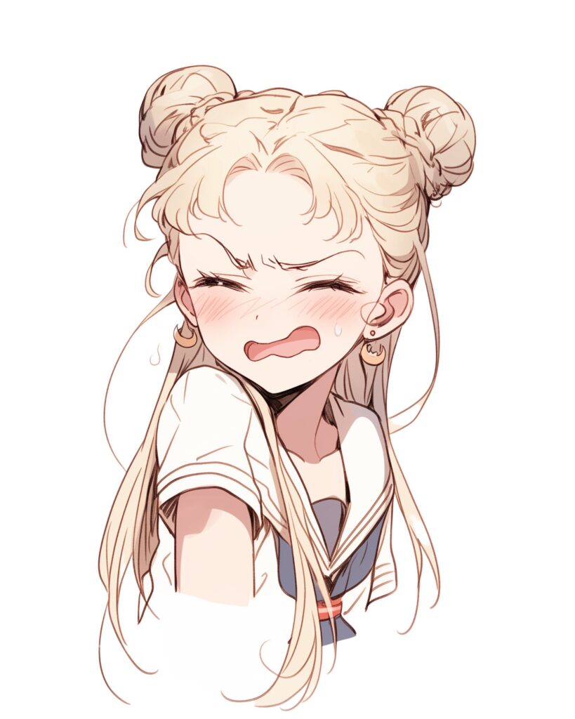 お団子ヘア女子１