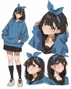 ヘアバンド女子０