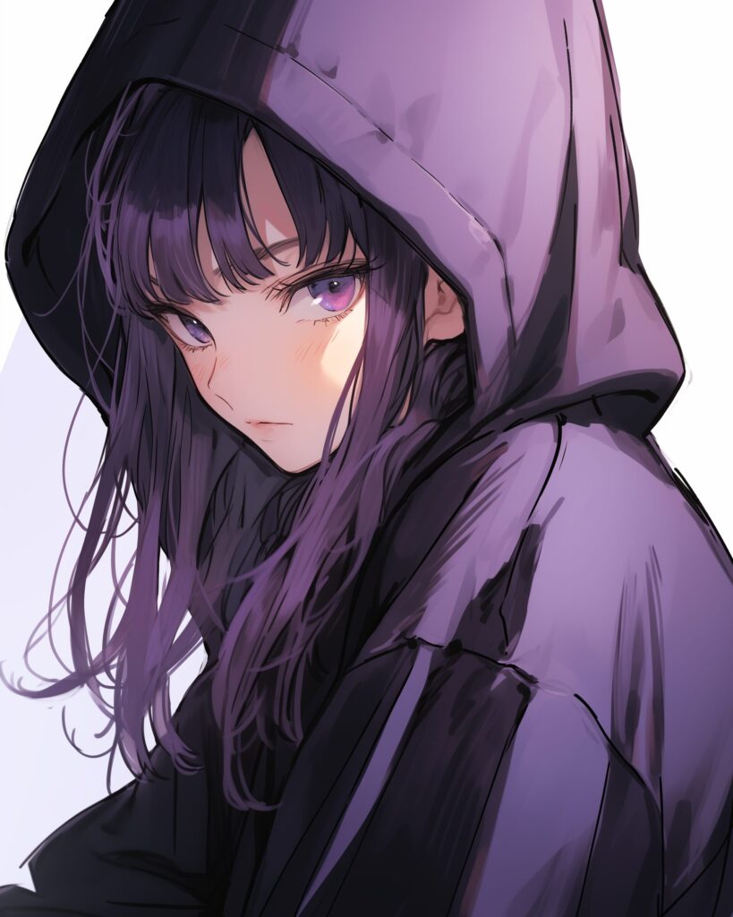 紫髪女子０