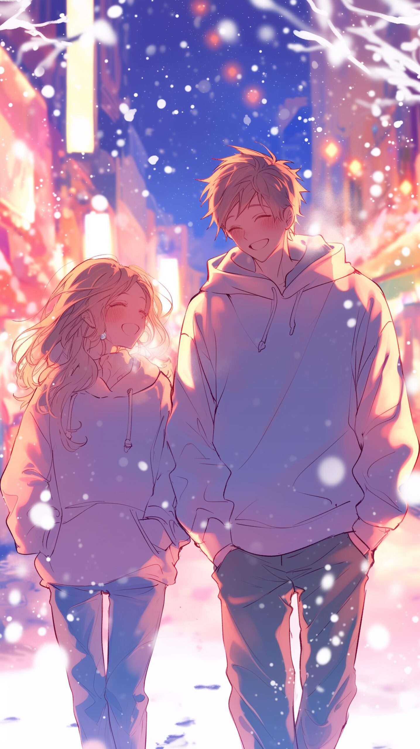 クリスマスカップルの壁紙0