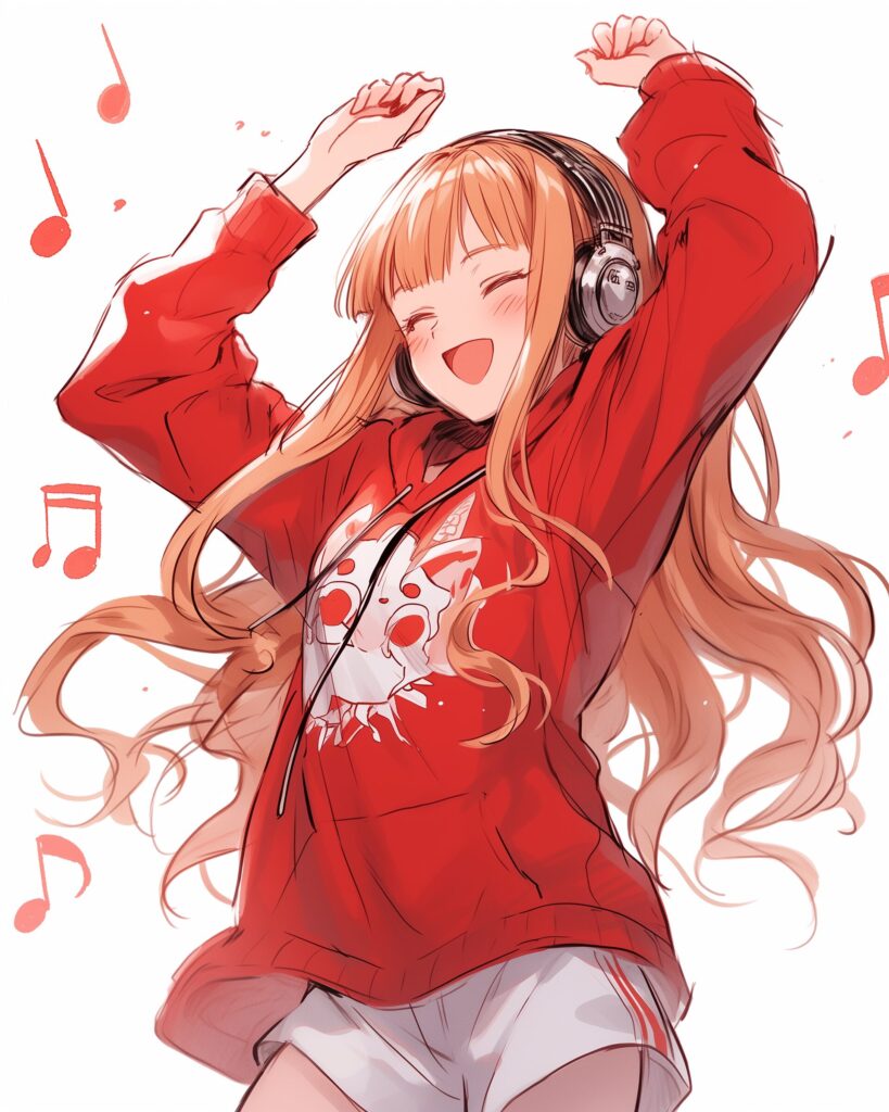 赤パーカー女子０