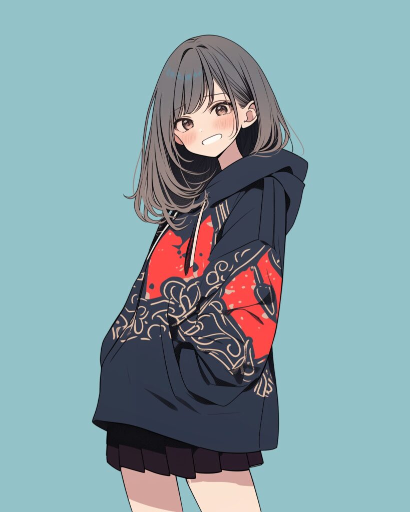 パーカー女子０
