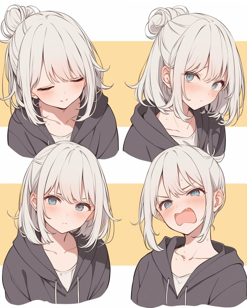 シルバーヘア女子０