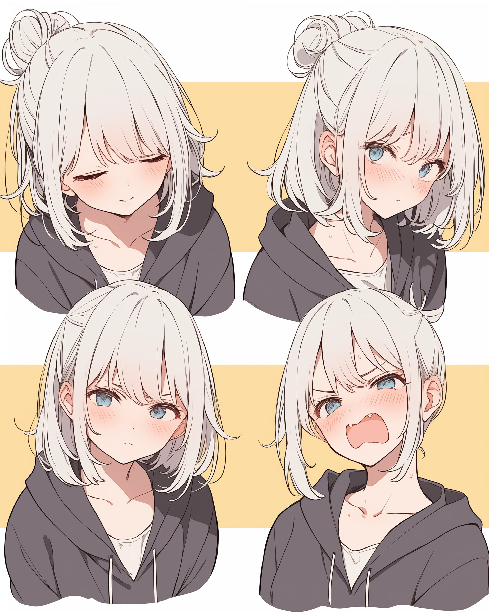 シルバーヘア女子０