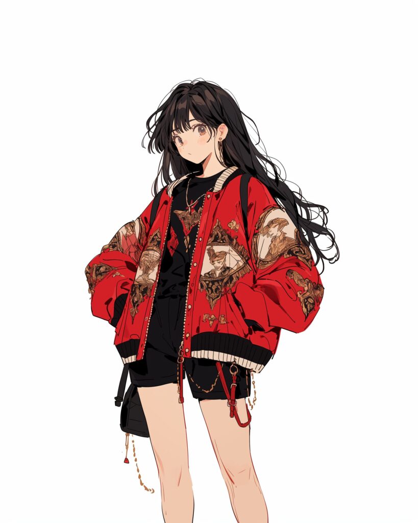 REDジャケット女子０