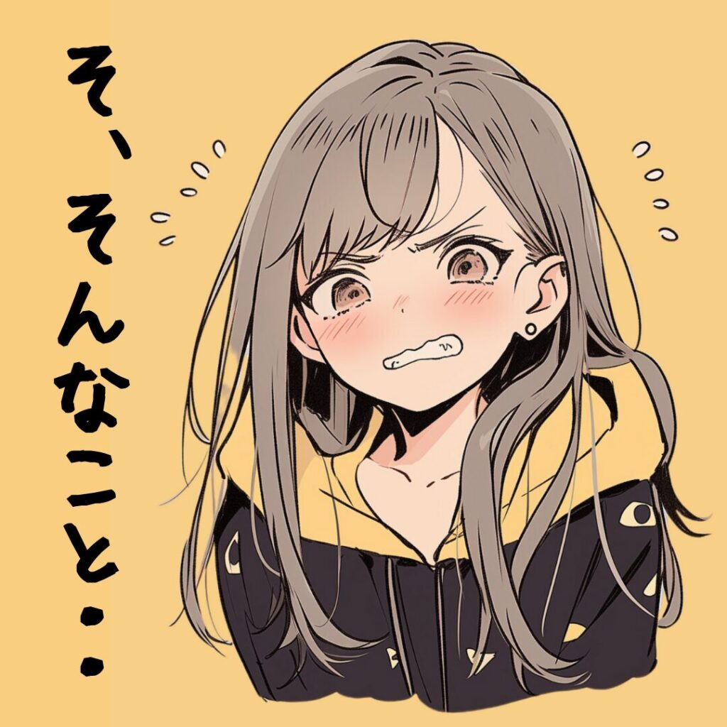 「そ、そんなこと‥」スタンプ風イラスト画像０８