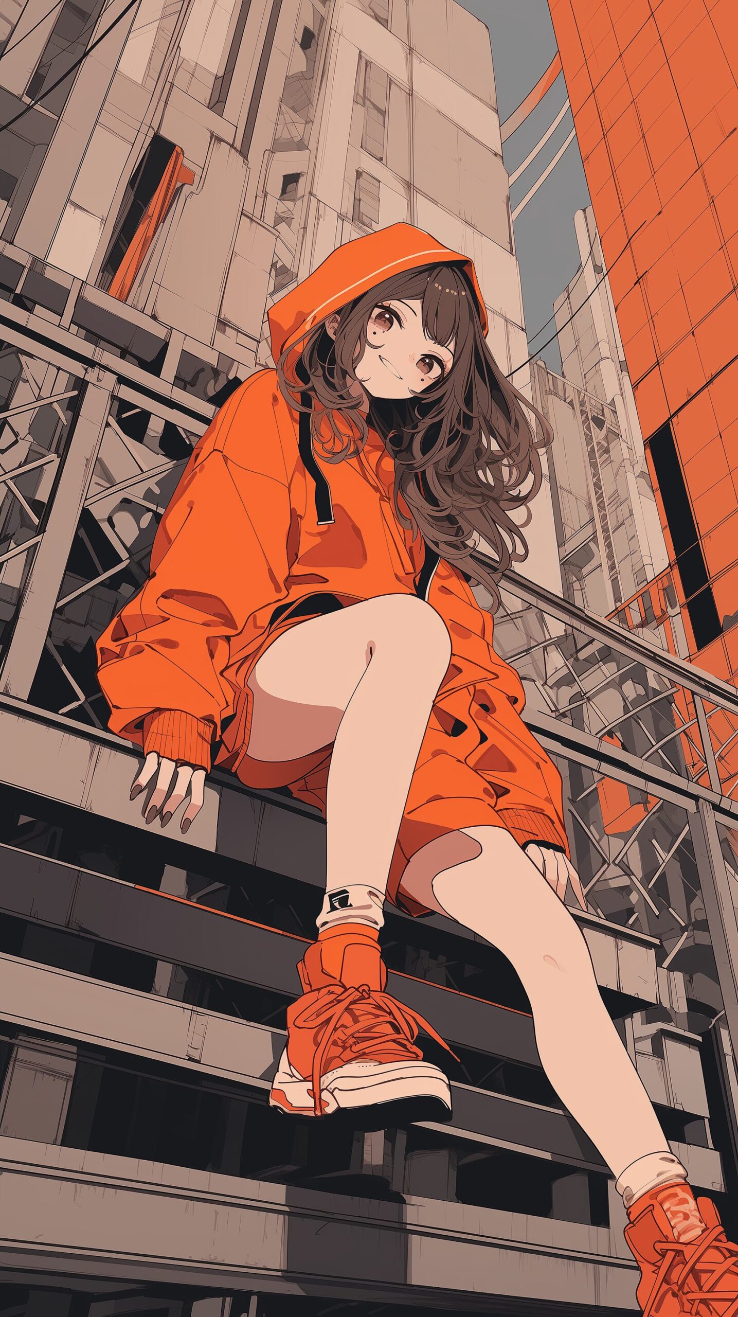 【壁紙】パーカー女子0