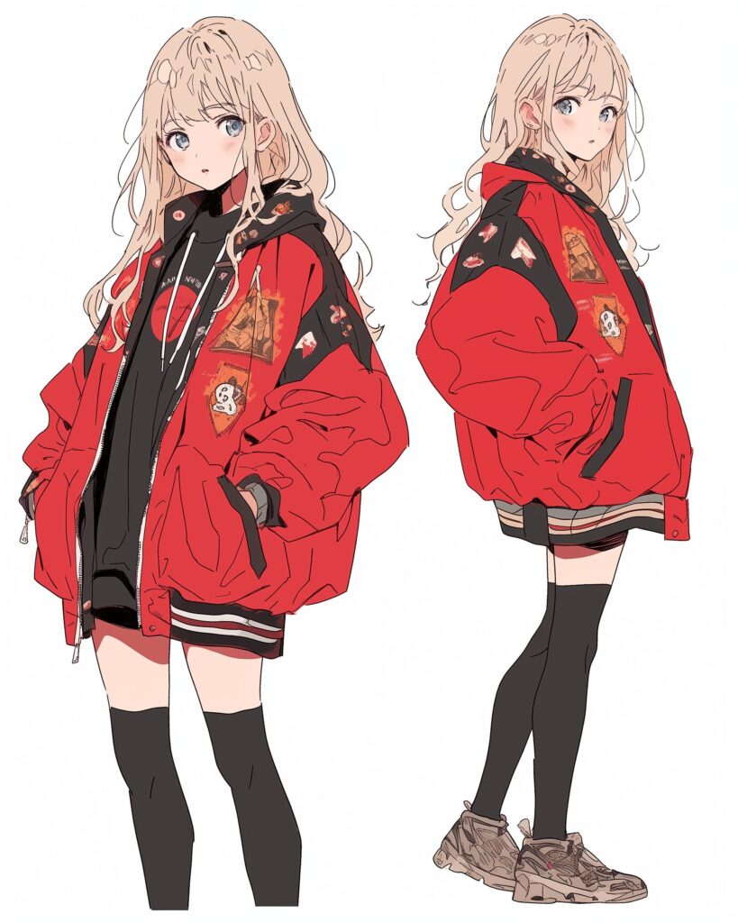 REDジャケット女子０