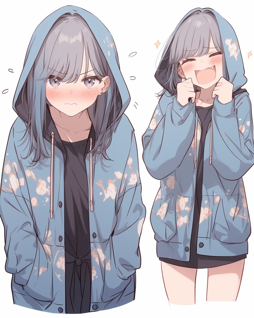 BLUEパーカー女子の喜怒哀楽１