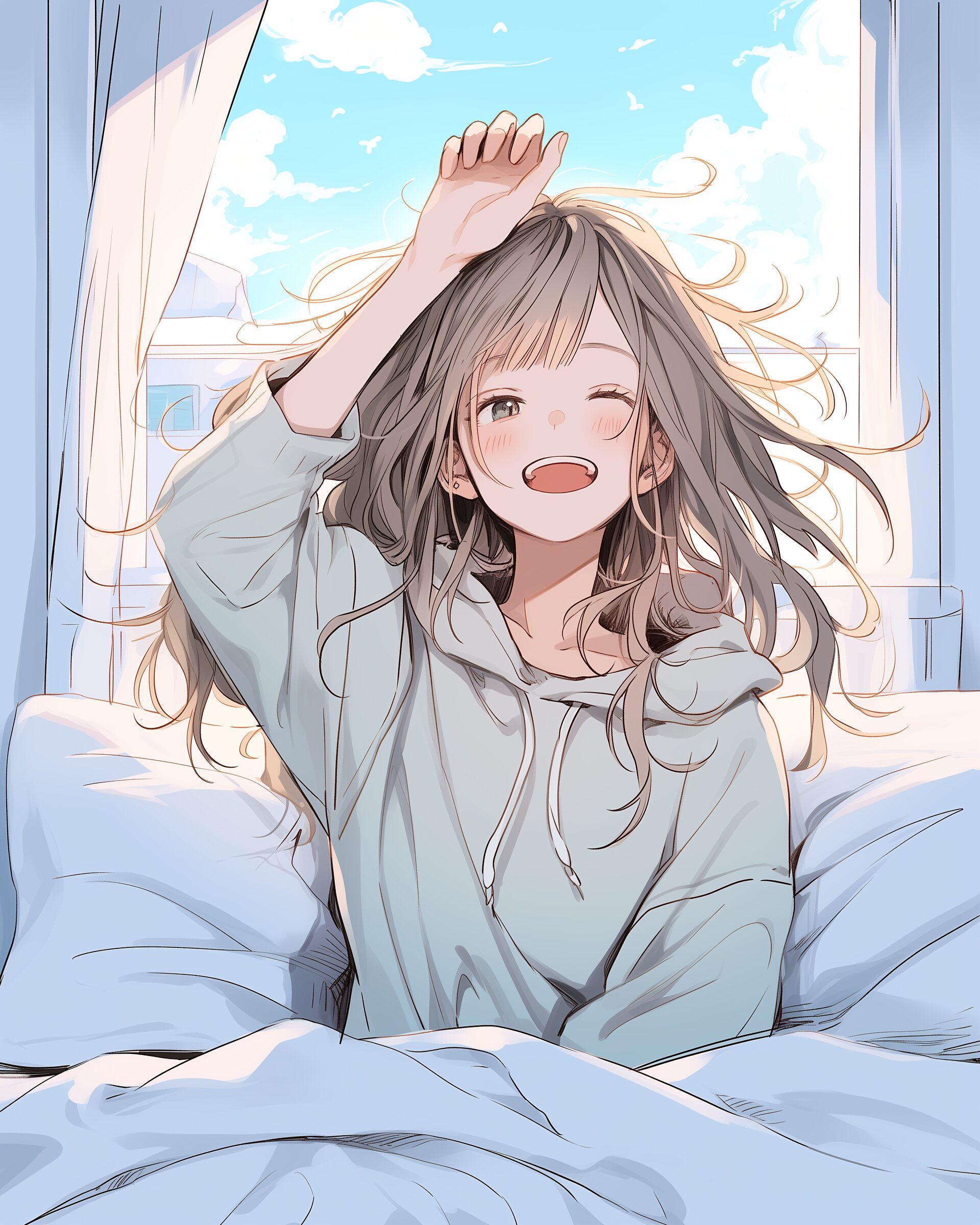 パーカー女子0