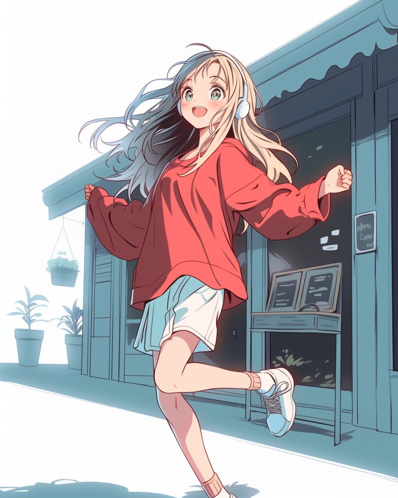 赤パーカー女子０
