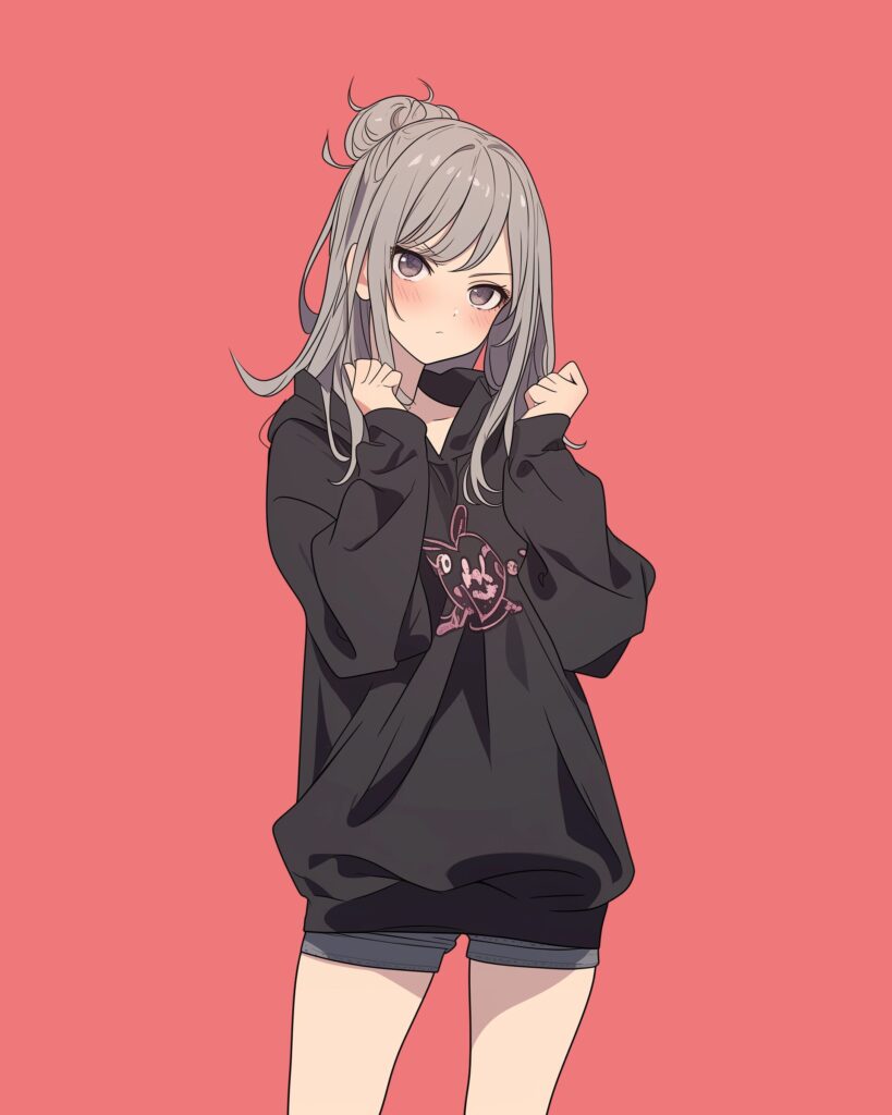 シルバーヘア女子０