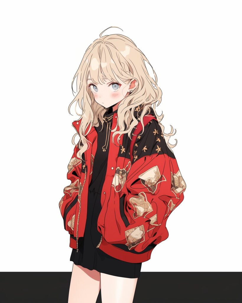 REDジャケット女子０