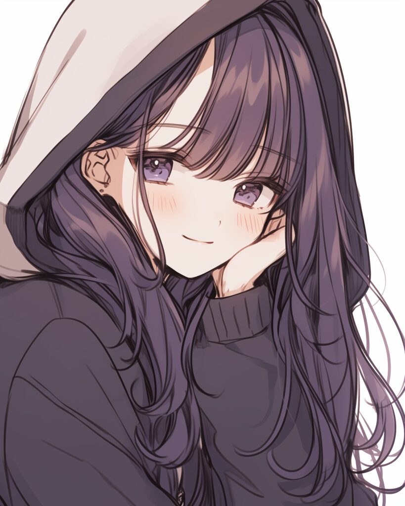 紫髪女子０