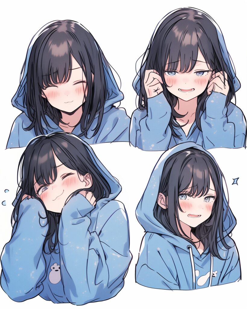 BLUEパーカー女子の喜怒哀楽０