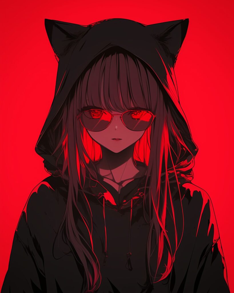 猫耳レッド女子０