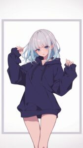 【壁紙】パーカー女子０
