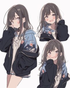 パーカー女子０