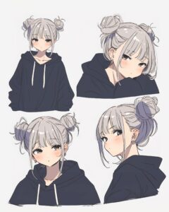 シルバーヘア女子０