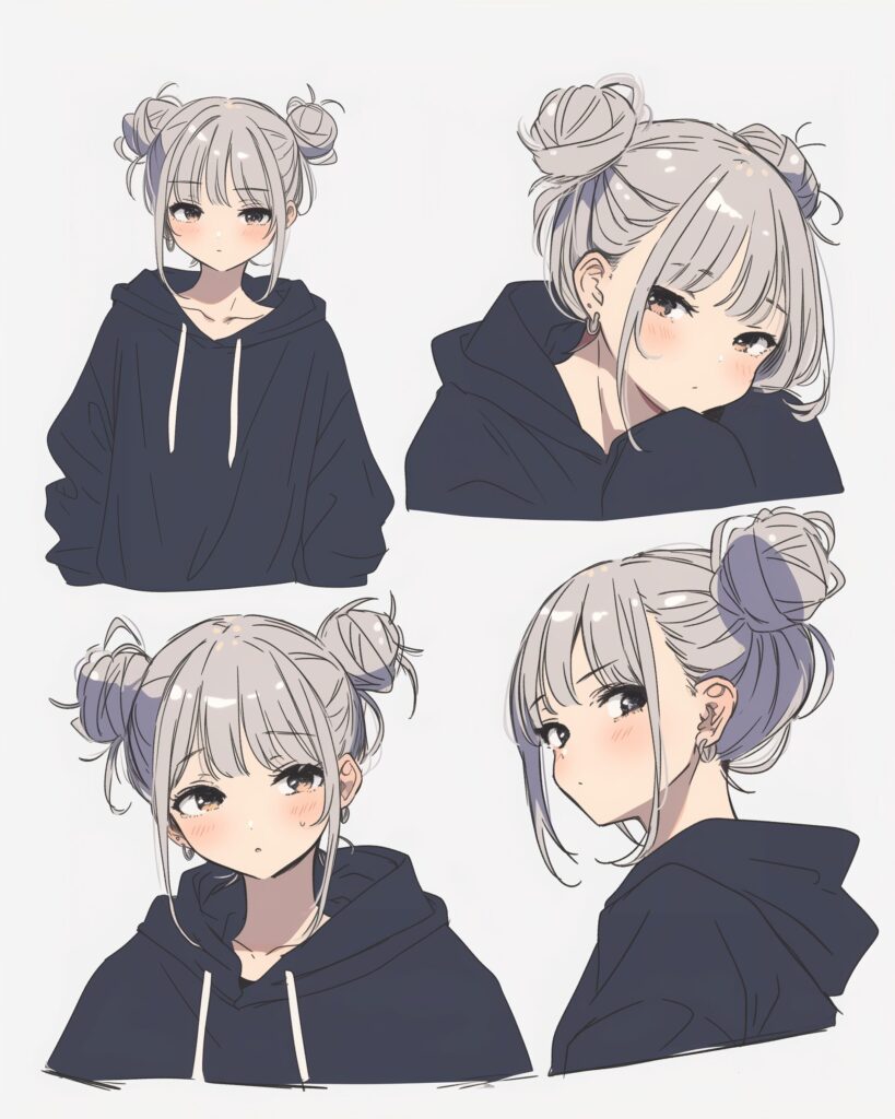 シルバーヘア女子０