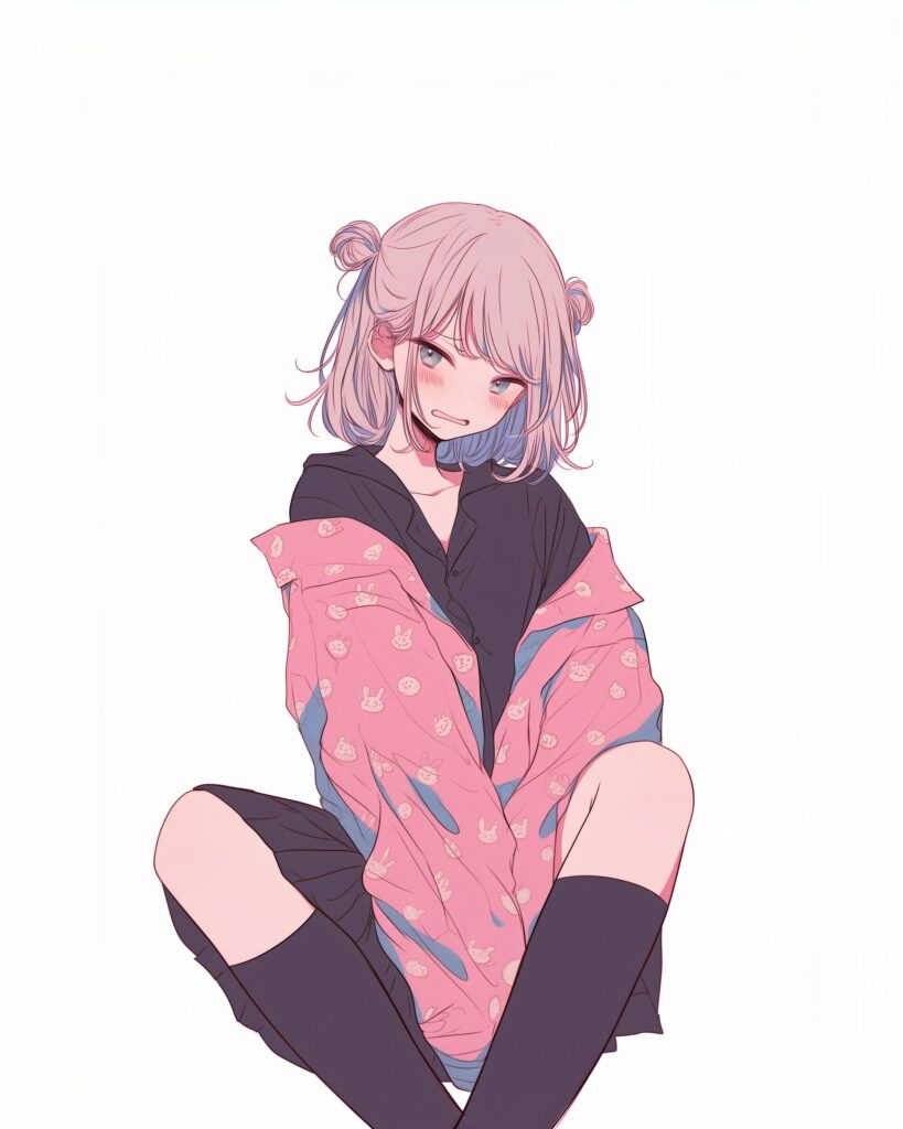 ピンクファッション女子０