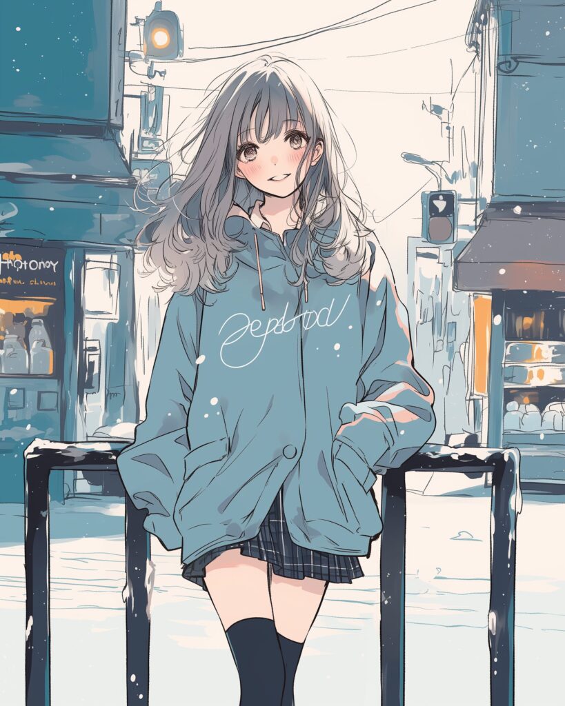 冬ファッション女子０