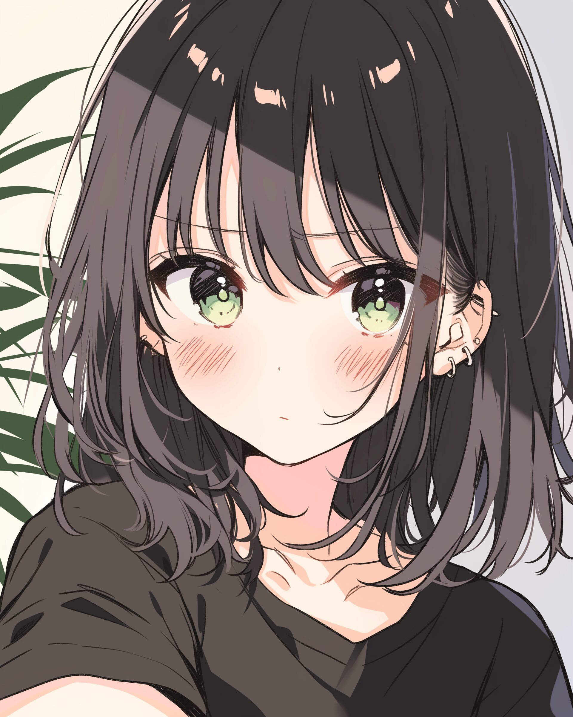 黒髪女子０
