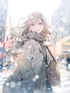 冬ファッション女子０