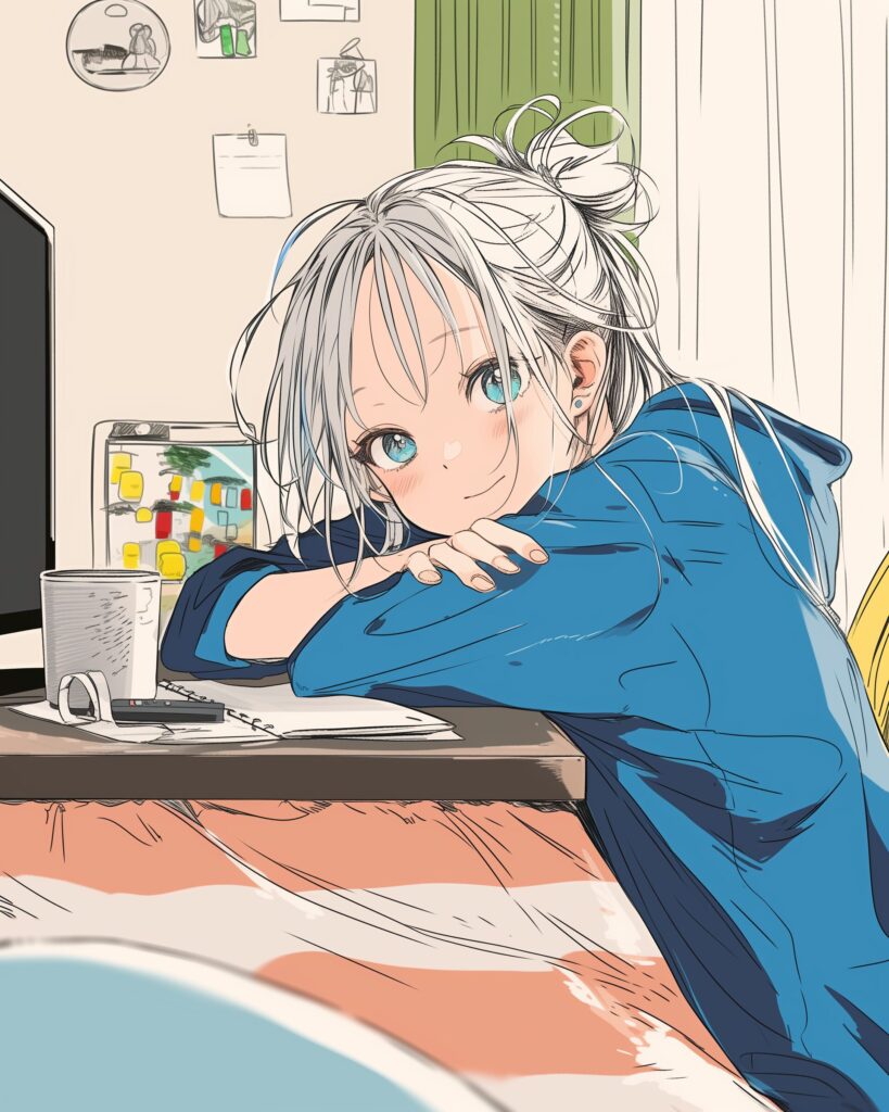 こたつ女子０