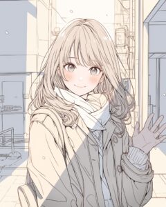 冬ファッション女子０