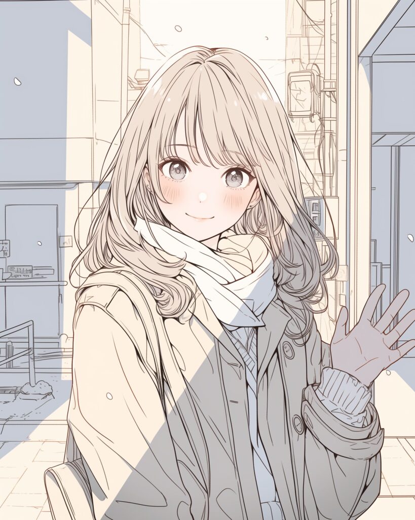 冬ファッション女子０
