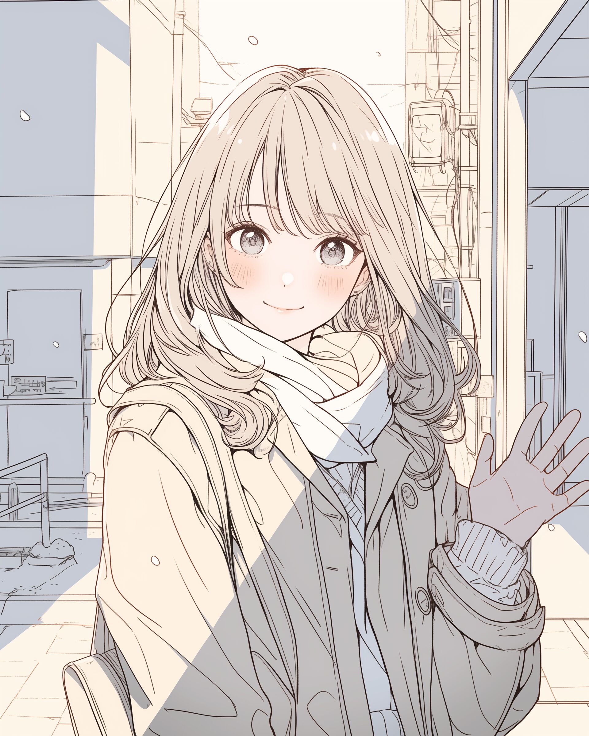 冬ファッション女子０