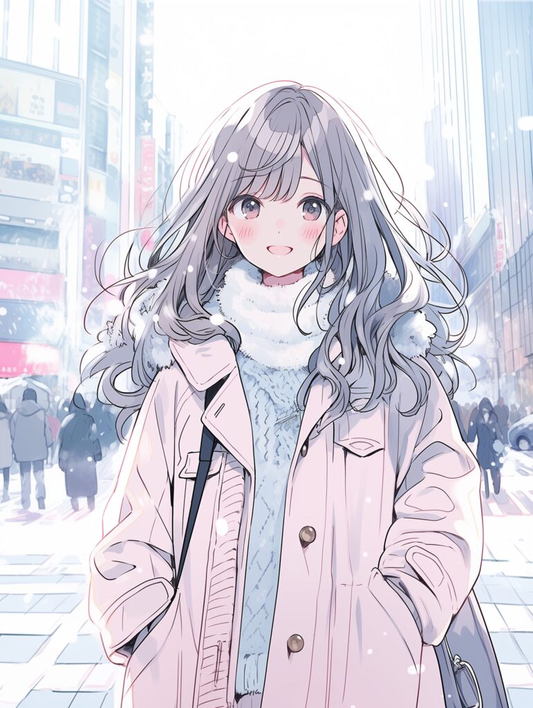 冬ファッション女子０