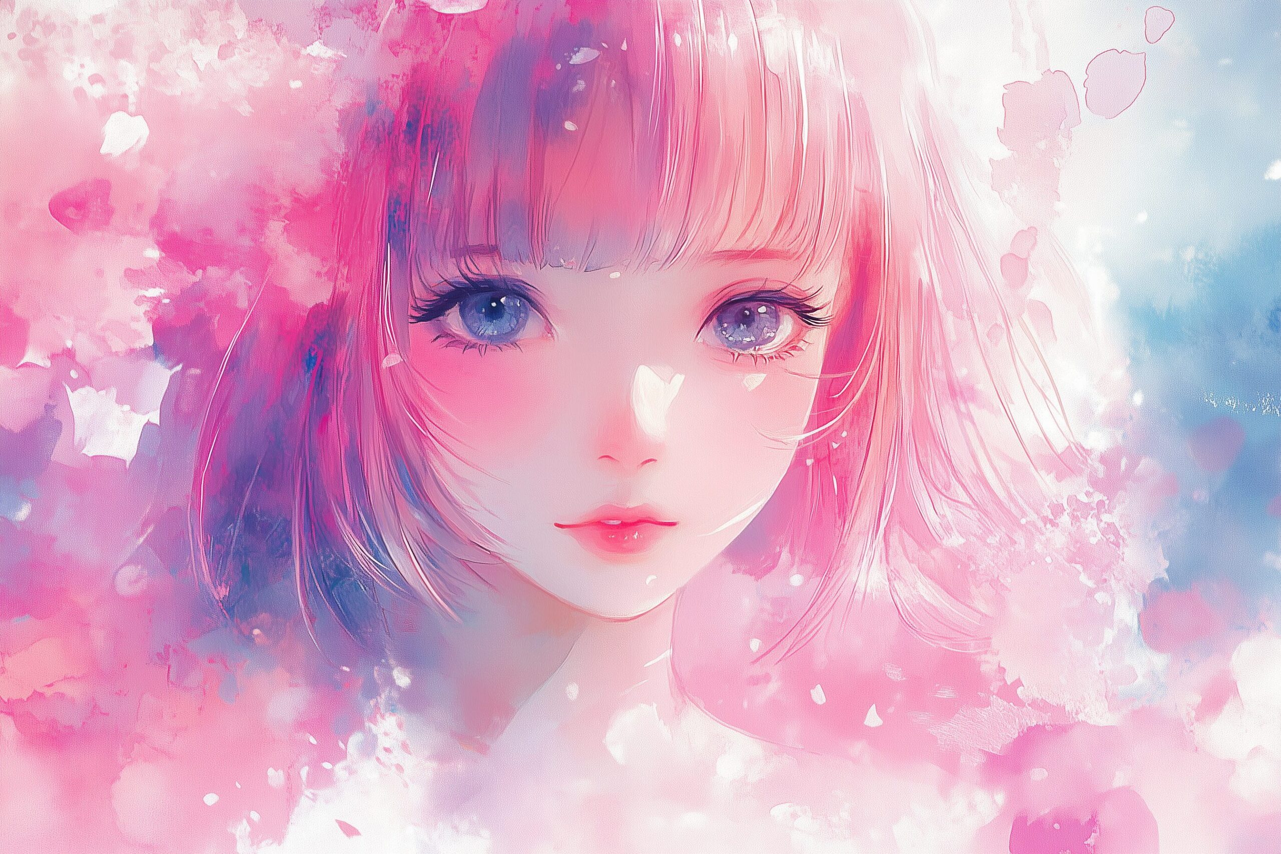 可愛い女の子・ピンク0