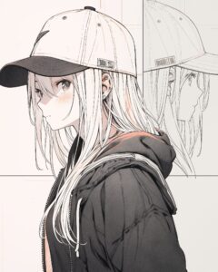 キャップ女子１
