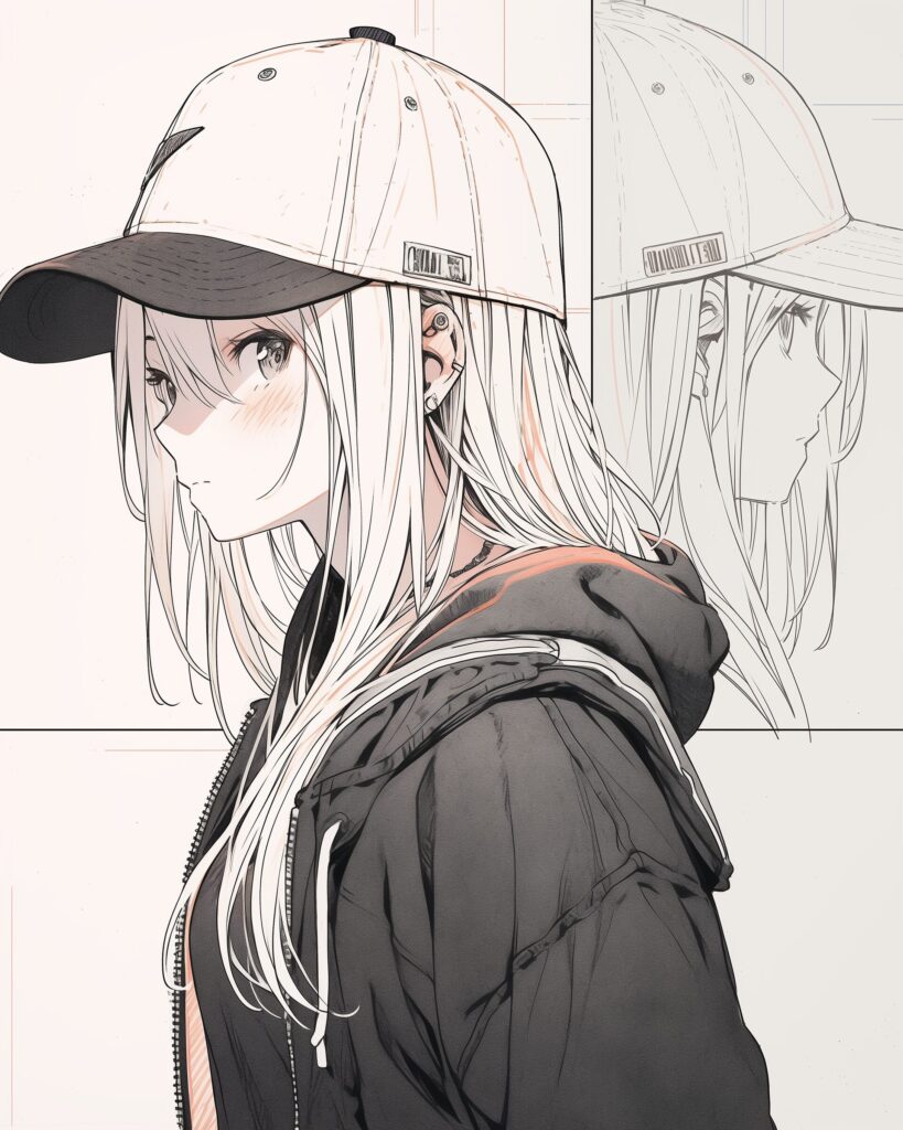 キャップ女子１