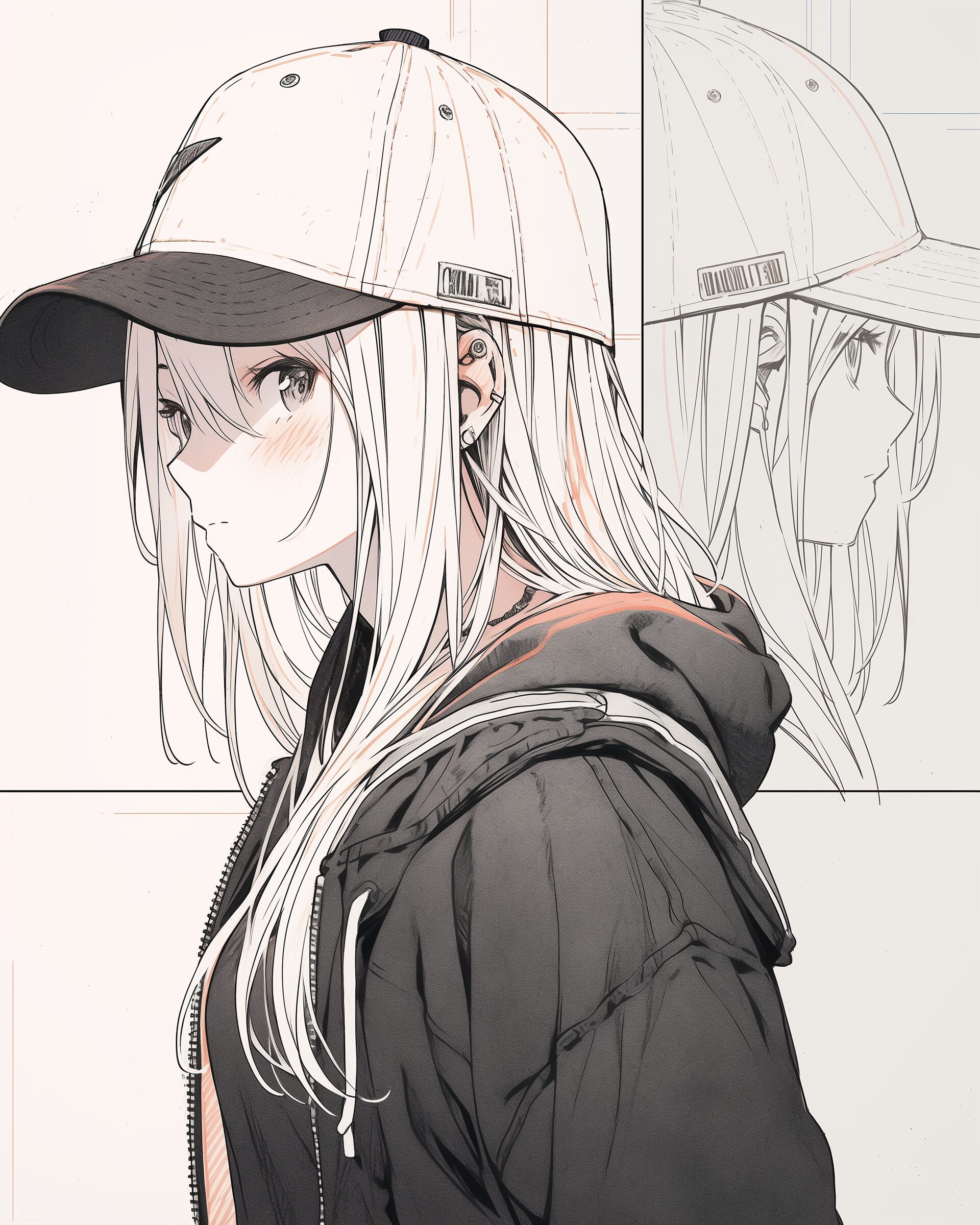 キャップ女子１