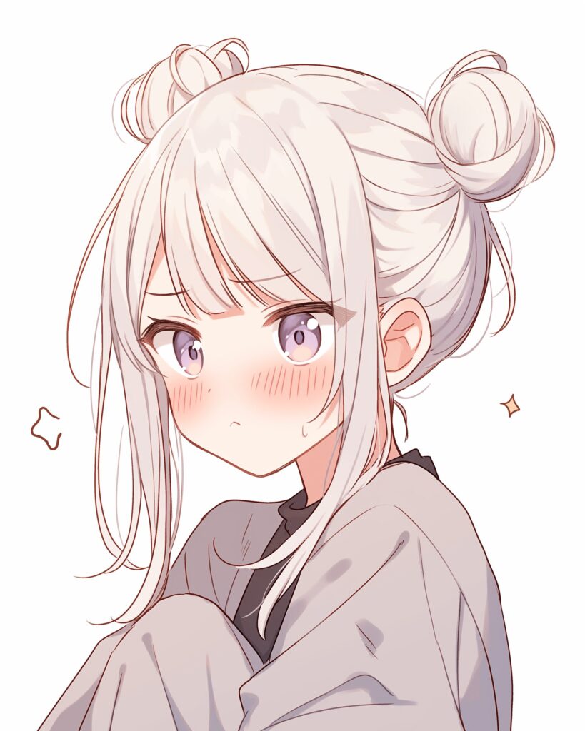 銀髪女子０