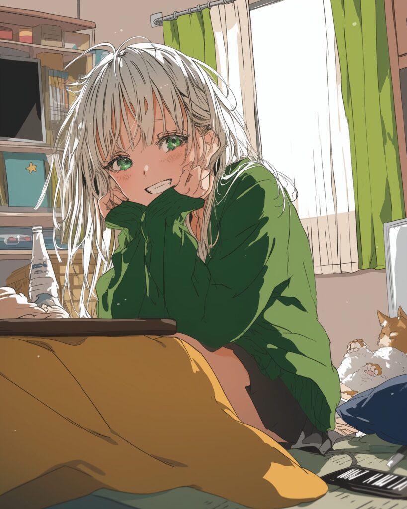 こたつ女子０