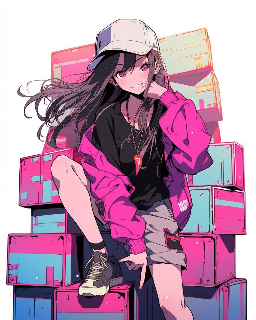 ストリートファッション女子０