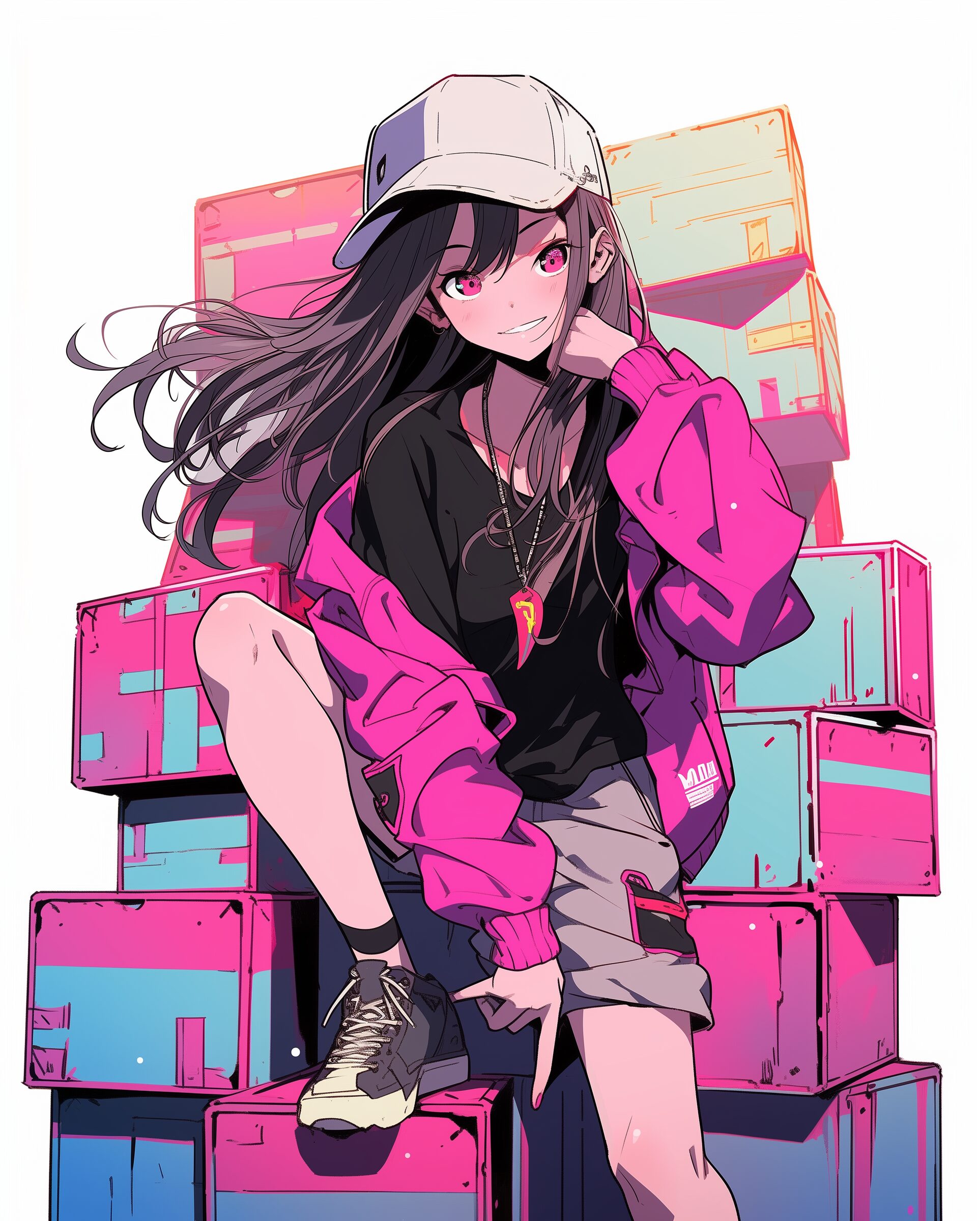ストリートファッション女子０