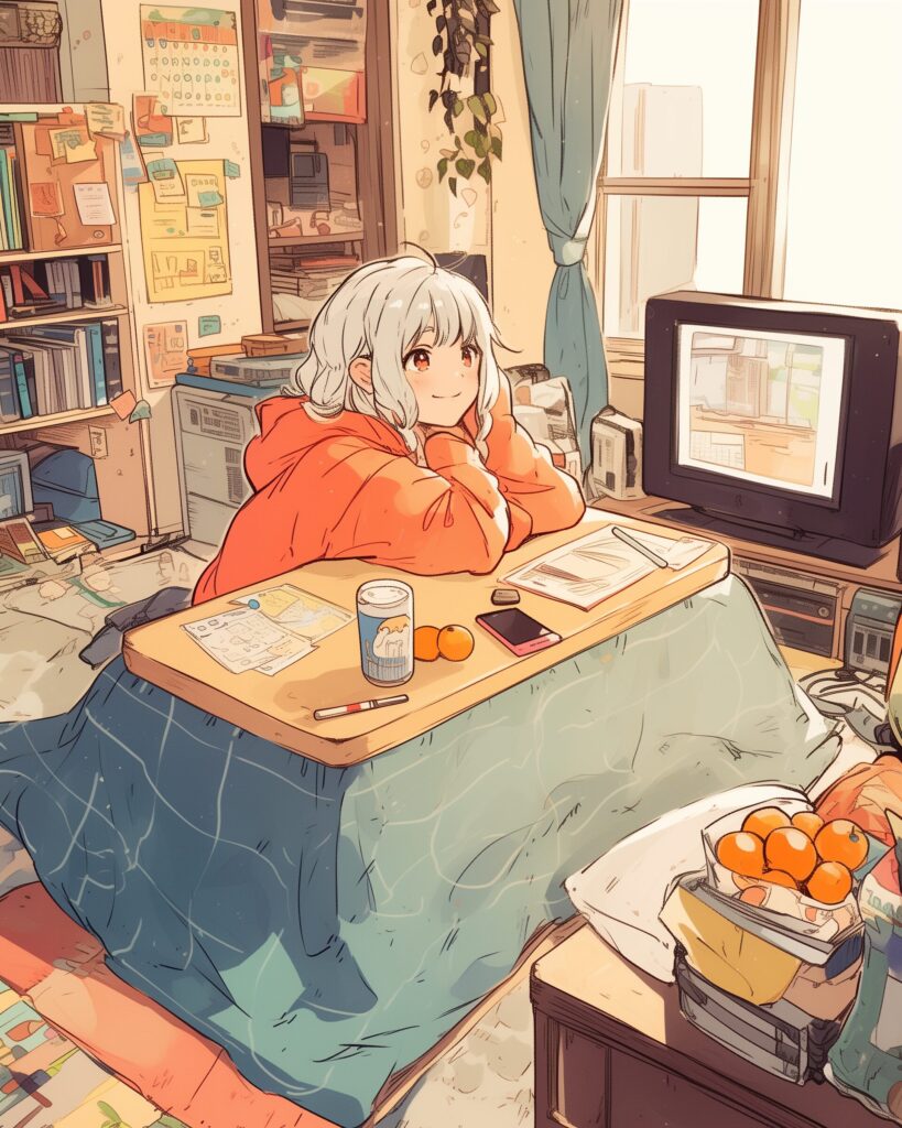 こたつ女子１