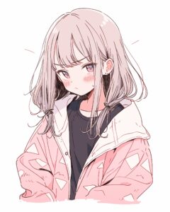 ピンクファッション女子０