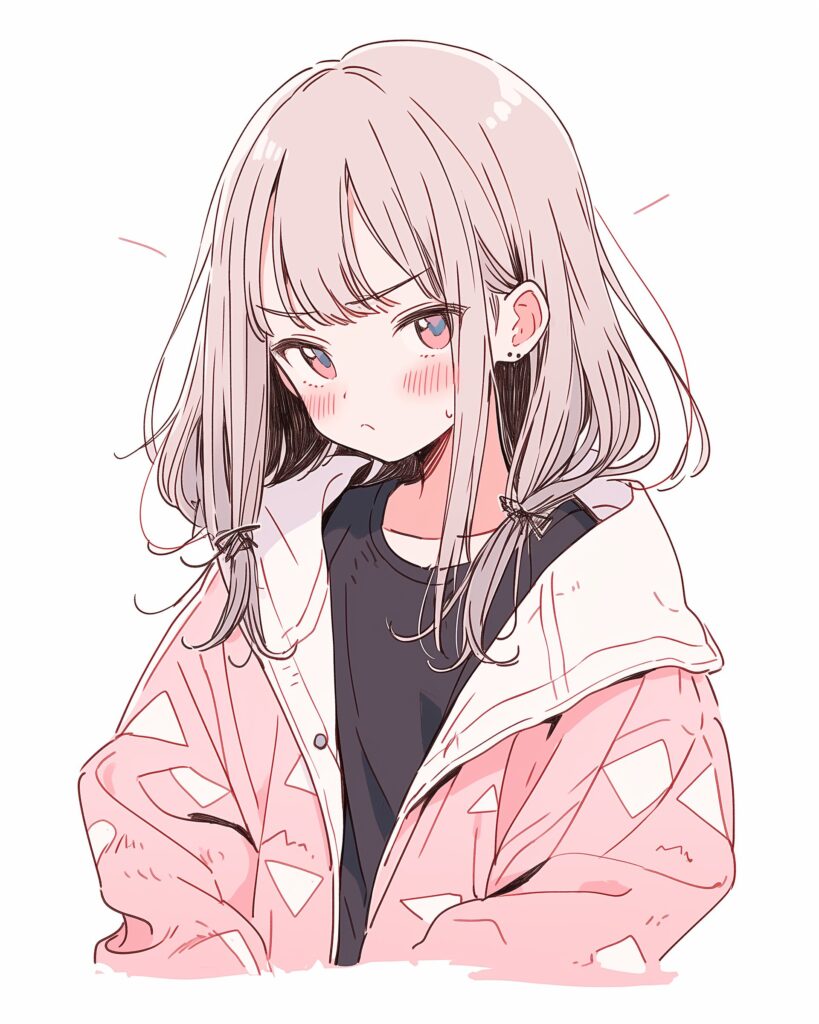 ピンクファッション女子０