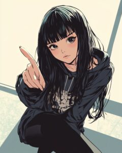 パーカー女子０