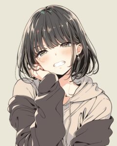黒髪女子０