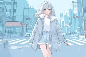 【横長】冬ファッション女子０
