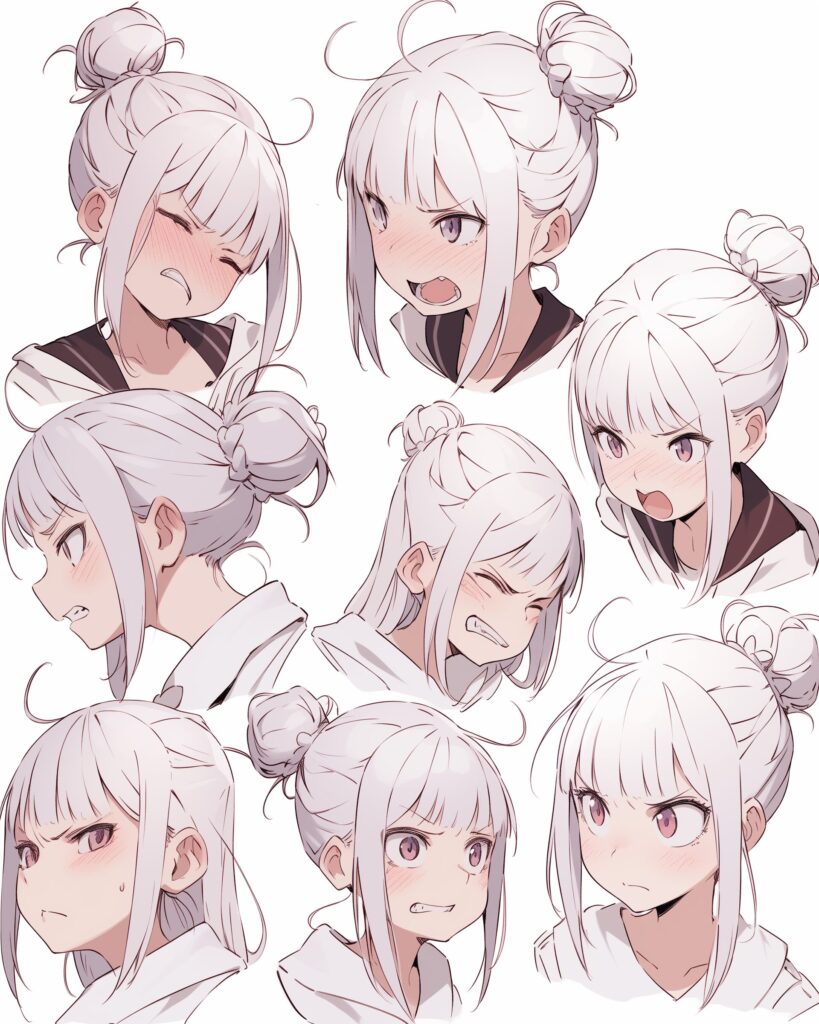 銀髪女子０